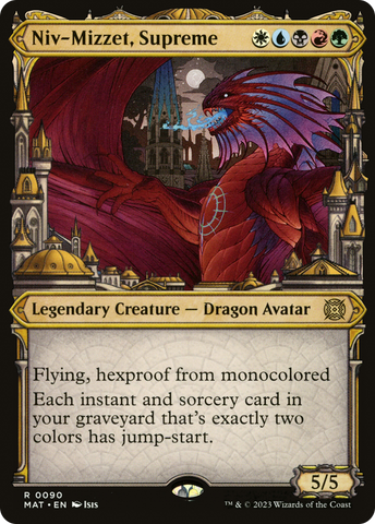 {R} Niv-Mizzet, Supreme (Showcase) [March of the Machine: The Aftermath][MAT 090]