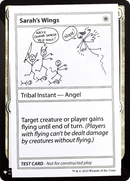 {R} Sarah's Wings [Mystery Booster Playtest Cards][CON CMB1 011]