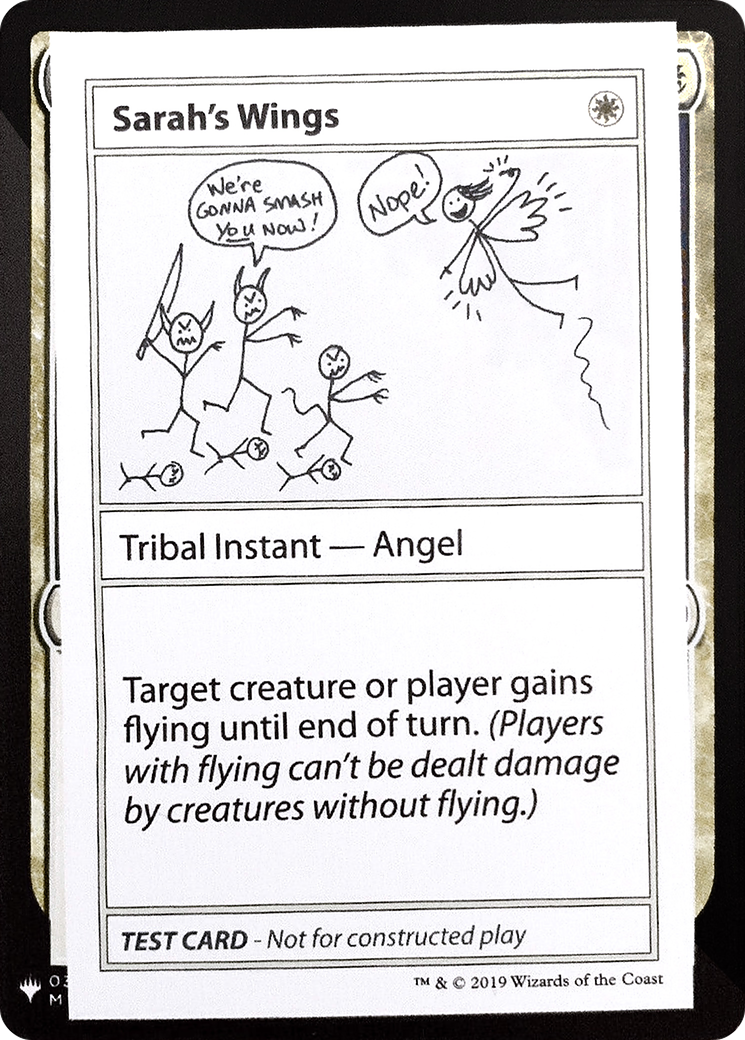 {R} Sarah's Wings [Mystery Booster Playtest Cards][CON CMB1 011]