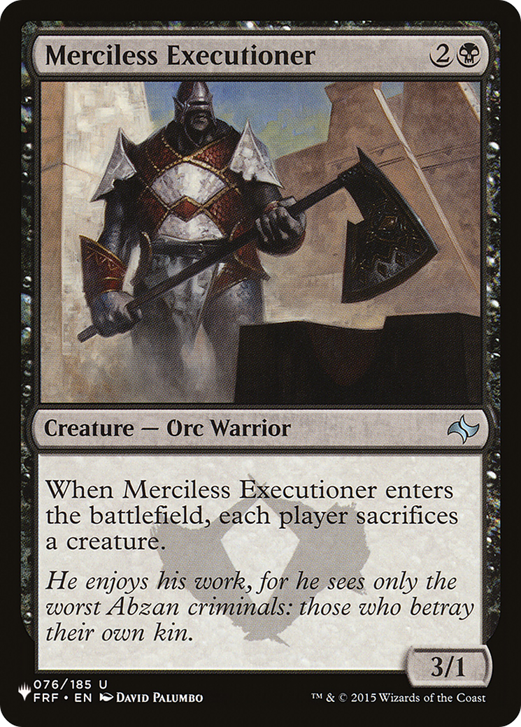 Merciless Executioner [LIST 076/185]