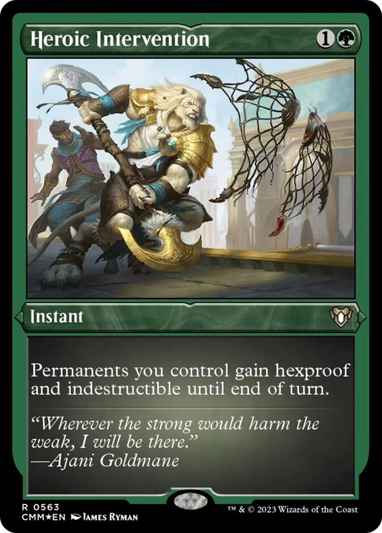 {R} Heroic Intervention (Foil Etched) [Commander Masters][CMM 563]