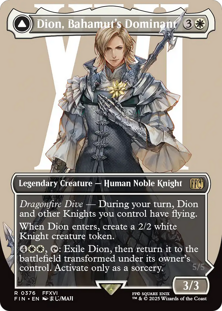 {@@FIN R} Dion, Bahamut's Dominant (Borderless) [FINAL FANTASY][FIN 376]