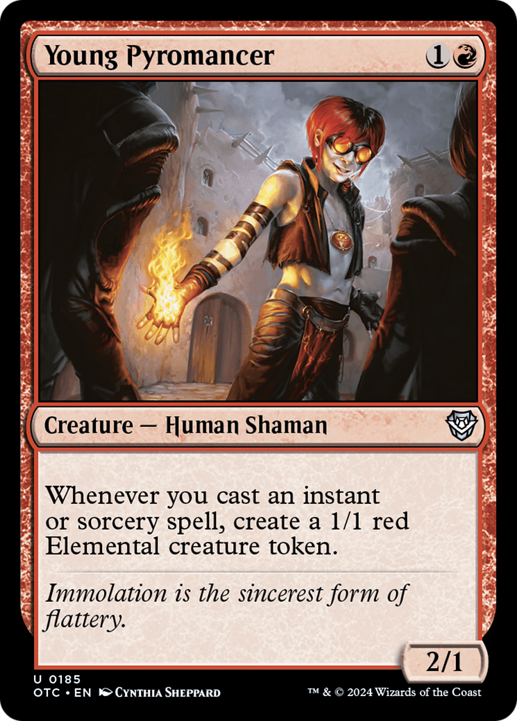 {C} Young Pyromancer [Outlaws of Thunder Junction Commander][OTC 185]