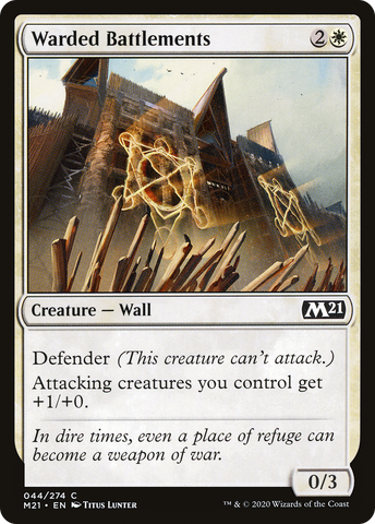 {C} Warded Battlements [Core Set 2021][M21 044]