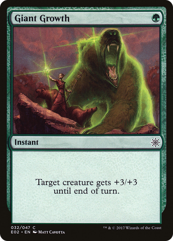{C} Giant Growth [Explorers of Ixalan][E02 032]