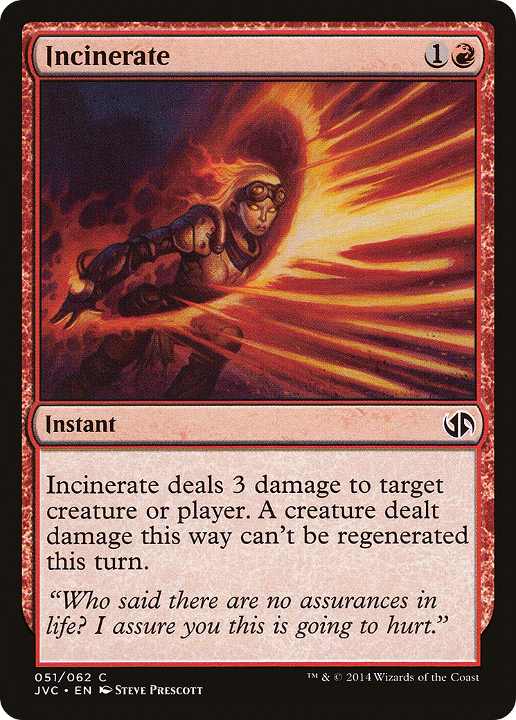 {C} Incinerate [Duel Decks Anthology][JVC 051]
