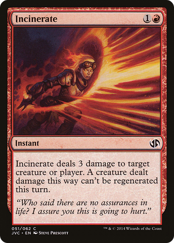 {C} Incinerate [Duel Decks Anthology][JVC 051]