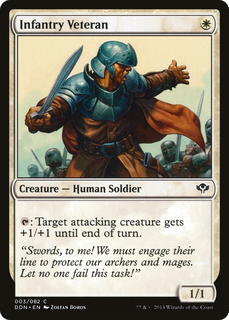 {C} Infantry Veteran [Duel Decks: Speed vs. Cunning][DDN 003]