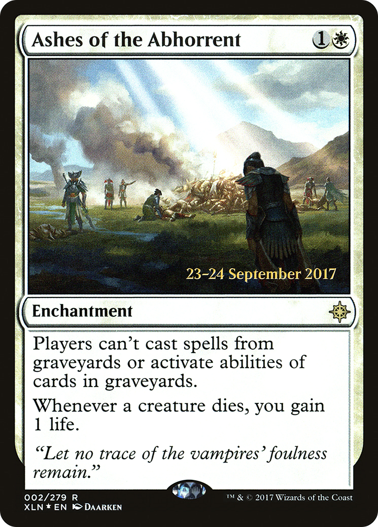{R} Ashes of the Abhorrent [Ixalan Prerelease Promos][PR XLN 002]