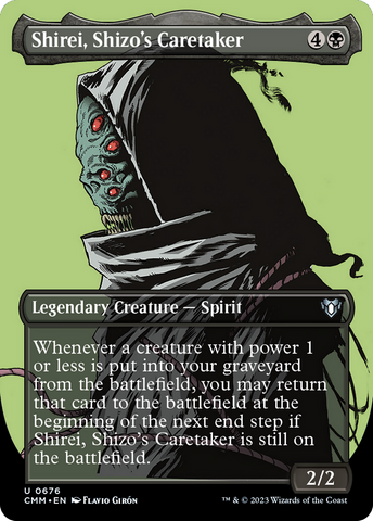 {C} Shirei, Shizo's Caretaker (Borderless Profile) [Commander Masters][CMM 676]