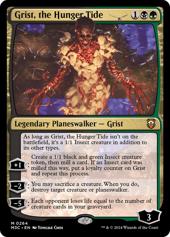 {R} Grist, the Hunger Tide (Ripple Foil) [Modern Horizons 3 Commander][RPF M3C 264]