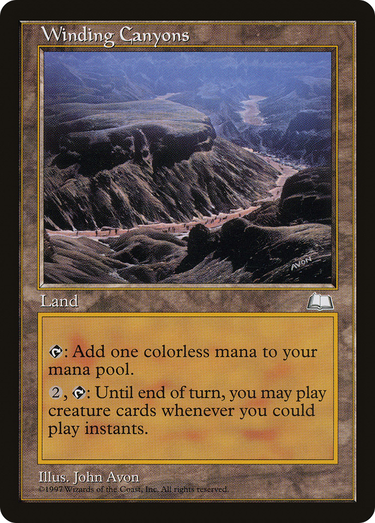 {R} Winding Canyons [Weatherlight][WTH 167]