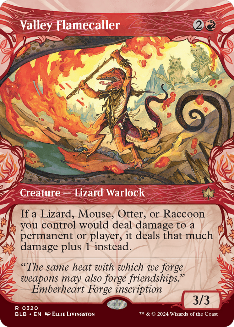 {@R} Valley Flamecaller (Showcase) [Bloomburrow][BLB 320]