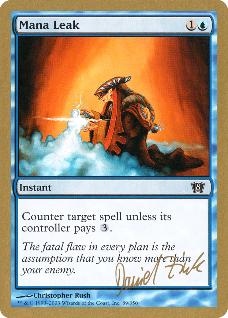 {C} Mana Leak (Daniel Zink) [World Championship Decks 2003][GB WC03 DZ89]