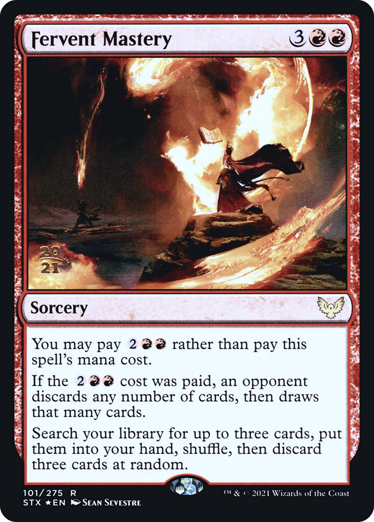 {R} Fervent Mastery [Strixhaven: School of Mages Prerelease Promos][PR STX 101]
