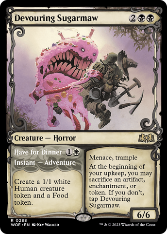 {@R} Devouring Sugarmaw // Have For Dinner (Showcase) [Wilds of Eldraine][WOE 288]