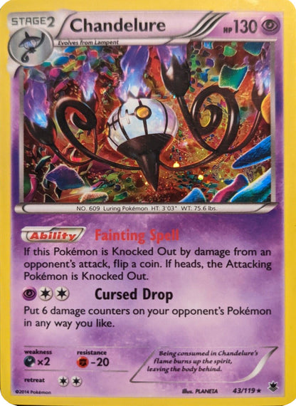 [PKM] Chandelure (43/119) (Cosmos Holo) [XY: Phantom Forces]
