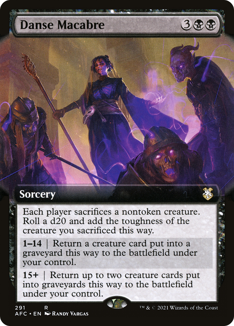 {R} Danse Macabre (Extended Art) [Dungeons & Dragons: Adventures in the Forgotten Realms Commander][AFC 291]