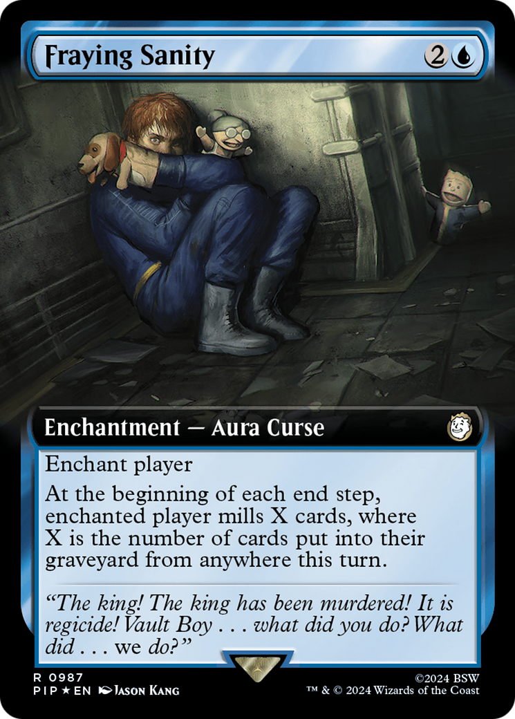{R} Fraying Sanity (Extended Art) (Surge Foil) [Fallout][PIP 987]