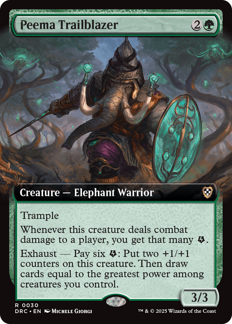 {R} Peema Trailblazer (Extended Art) [Aetherdrift Commander][DRC 030]