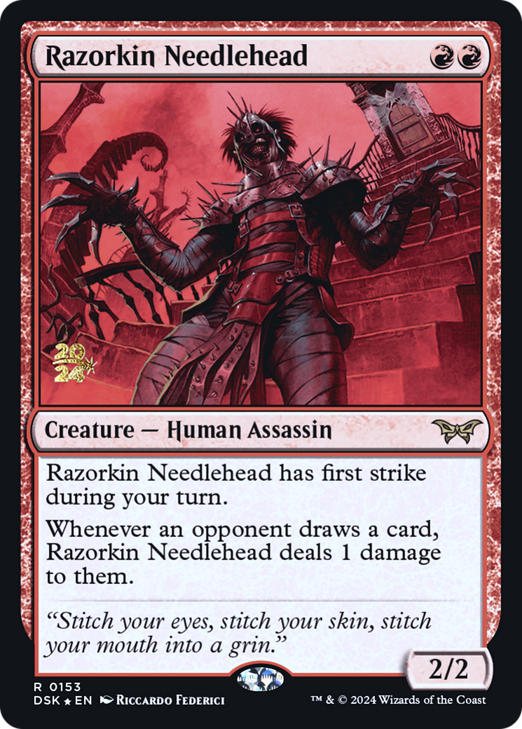 {@R} Razorkin Needlehead [Duskmourn: House of Horror Prerelease Promos][PR DSK 153]