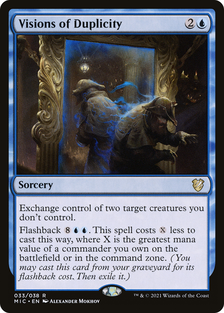 {R} Visions of Duplicity [Innistrad: Midnight Hunt Commander][MIC 033]