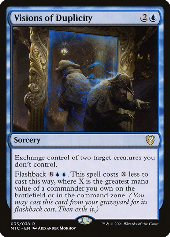 {R} Visions of Duplicity [Innistrad: Midnight Hunt Commander][MIC 033]