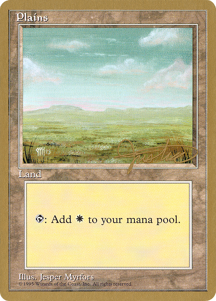 {B}[GB PTC MJ366] Plains (mj366) (Mark Justice) [Pro Tour Collector Set]
