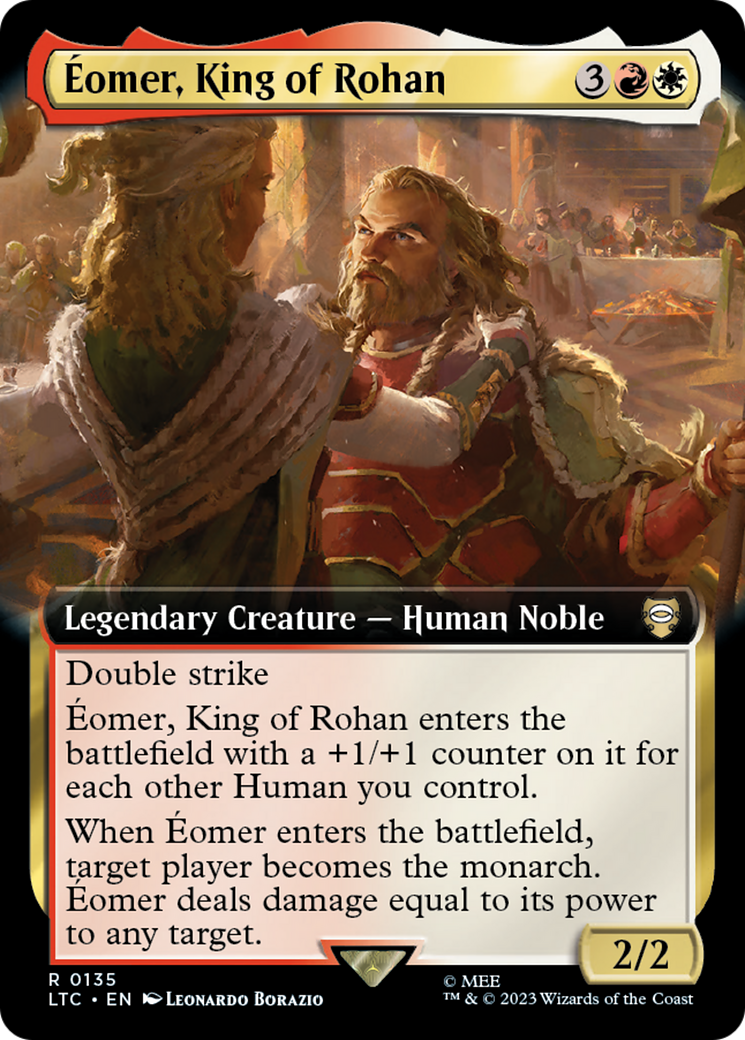 {R} Eomer, King of Rohan (Extended Art) [The Lord of the Rings: Tales of Middle-Earth Commander][LTC 135]