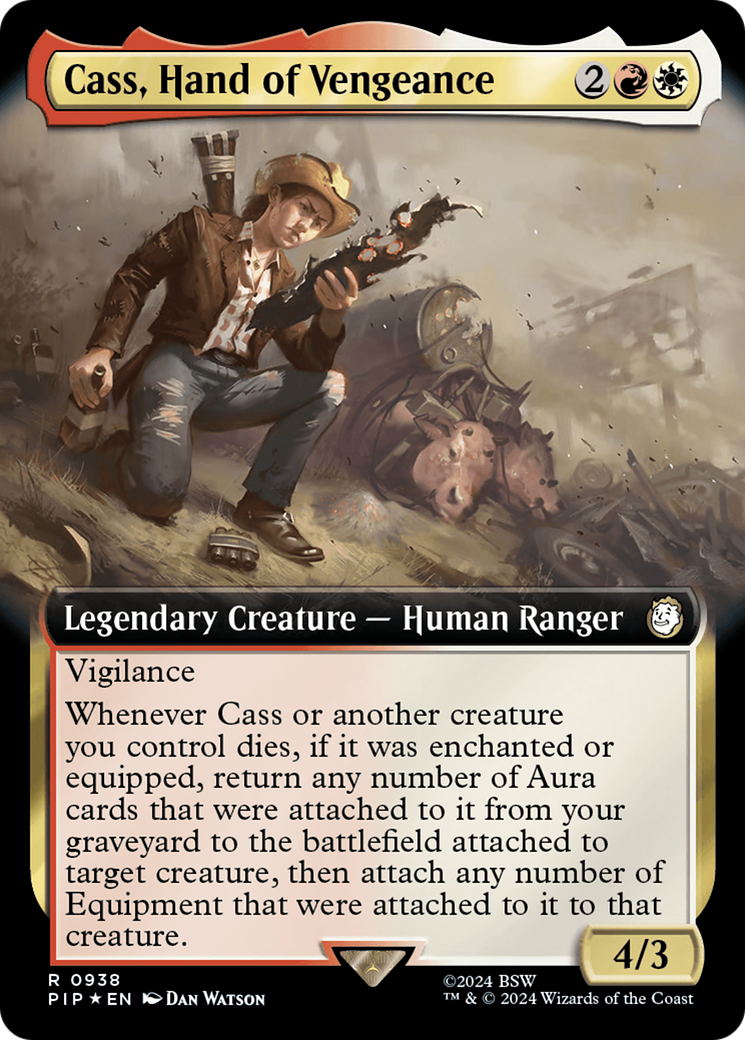 {R} Cass, Hand of Vengeance (Extended Art) (Surge Foil) [Fallout][PIP 938]