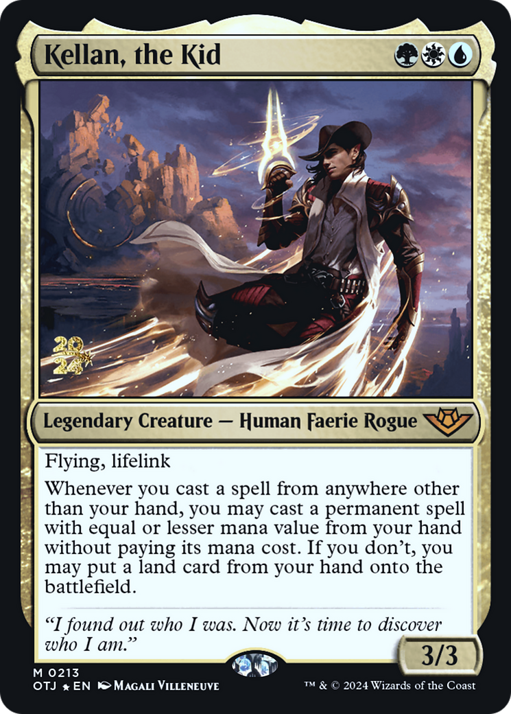 {@R} Kellan, the Kid [Outlaws of Thunder Junction Prerelease Promos][PR OTJ 213]