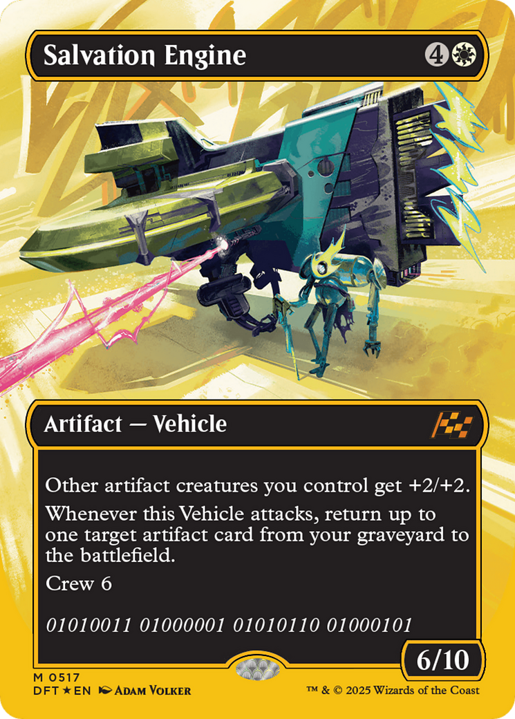 {@R} Salvation Engine (Borderless) (First-Place Foil) [Aetherdrift][DFT 517]