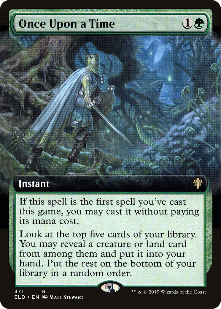 {R} Once Upon a Time (Extended Art) [Throne of Eldraine][ELD 371]