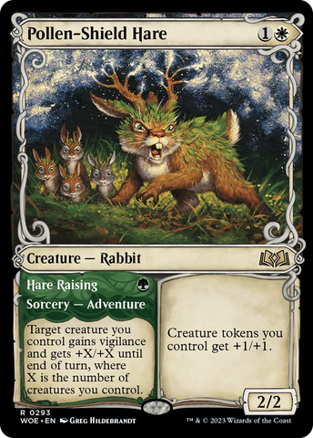 {@R} Pollen-Shield Hare // Hare Rising (Showcase) [Wilds of Eldraine][WOE 293]