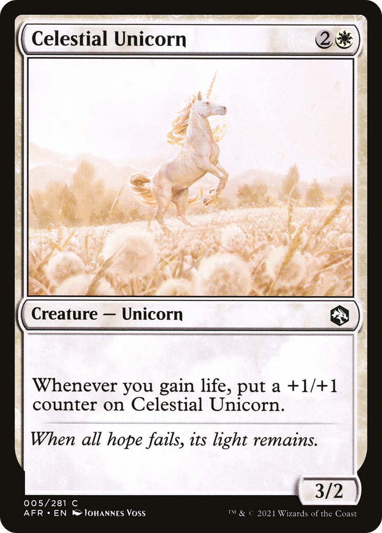 {C} Celestial Unicorn [Dungeons & Dragons: Adventures in the Forgotten Realms][AFR 005]