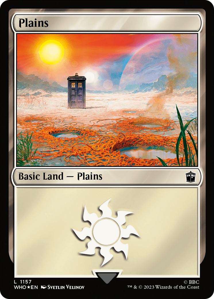 {B} Plains (1157) (Surge Foil) [Doctor Who][WHO 1157]