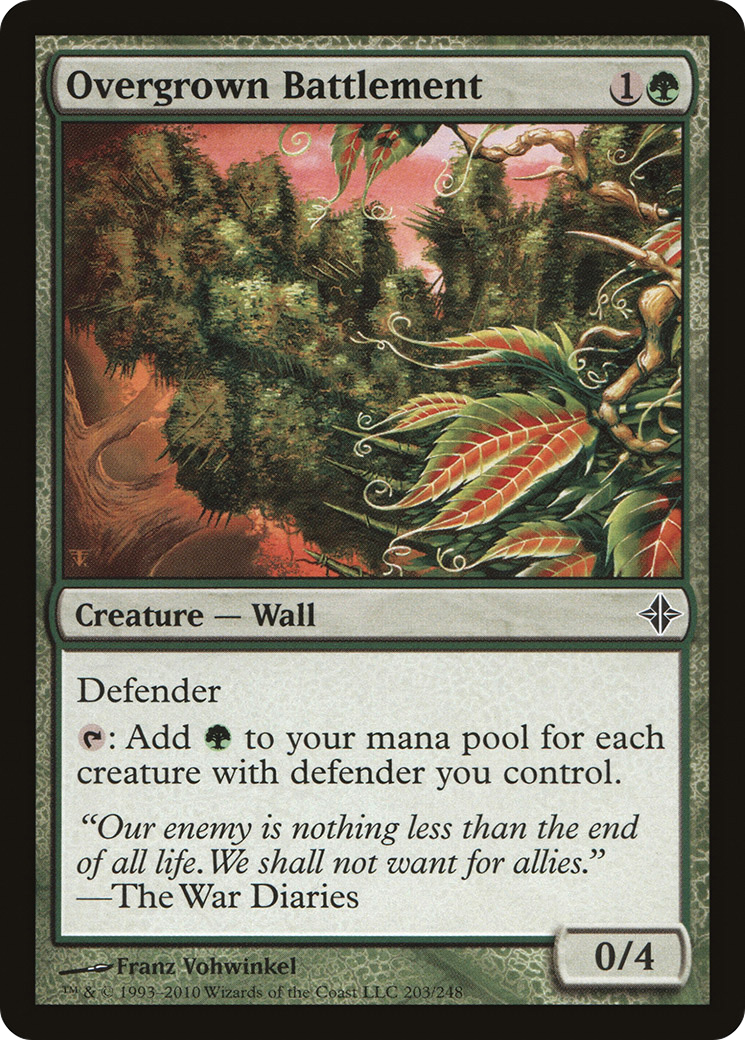{C} Overgrown Battlement [Rise of the Eldrazi][ROE 203]