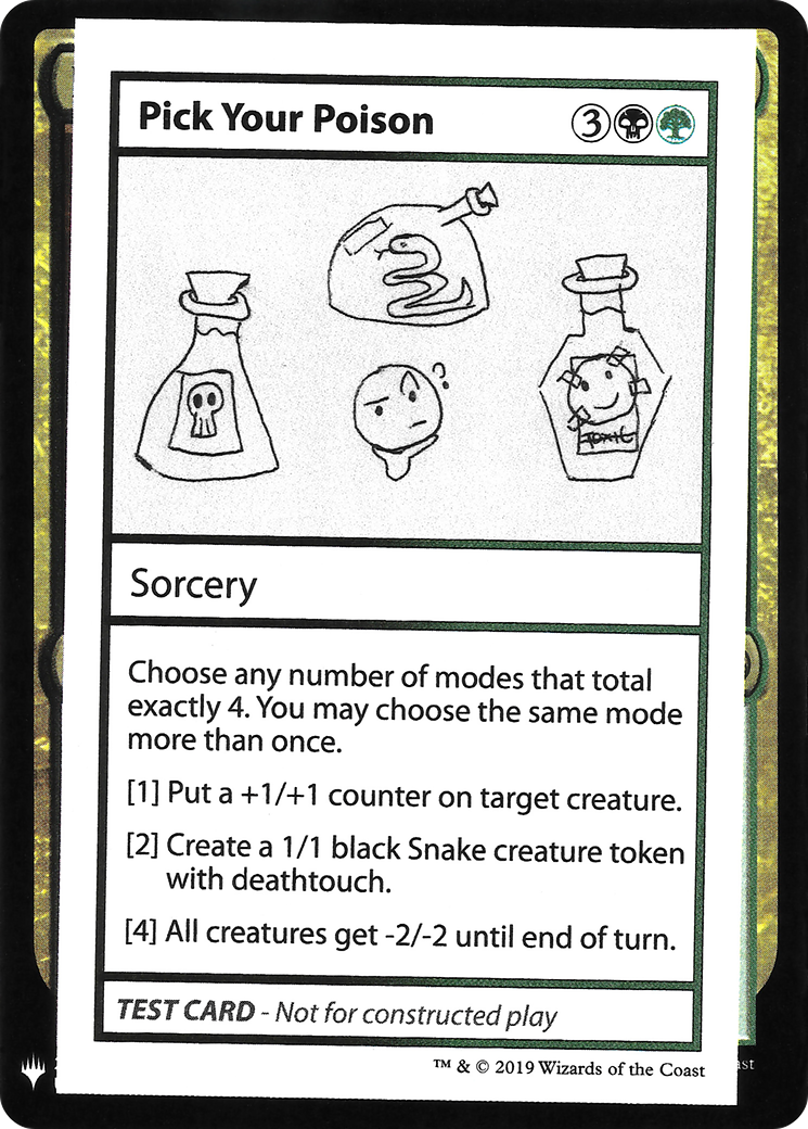 {R} Pick Your Poison [Mystery Booster Playtest Cards][CON CMB1 097]