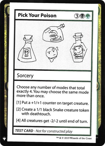 {R} Pick Your Poison [Mystery Booster Playtest Cards][CON CMB1 097]