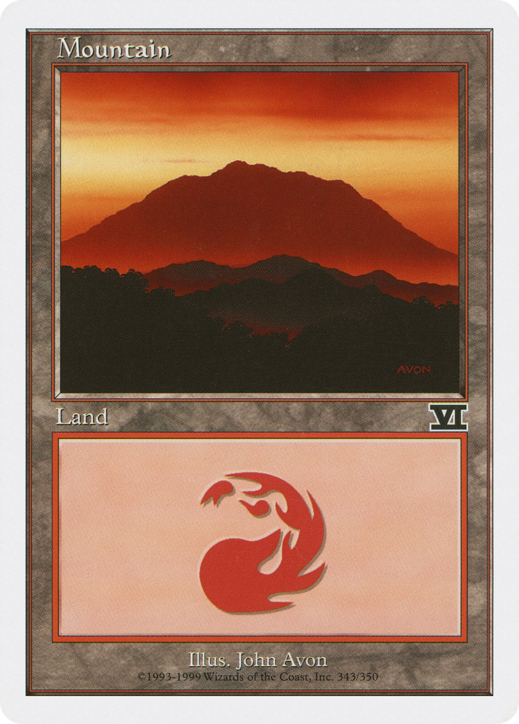 {B}[6ED 343] Mountain (343) [Classic Sixth Edition]