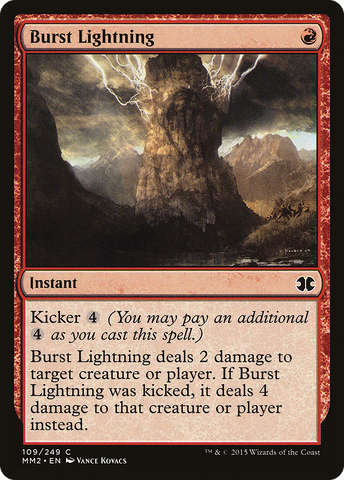 {C} Burst Lightning [Modern Masters 2015][MM2 109]