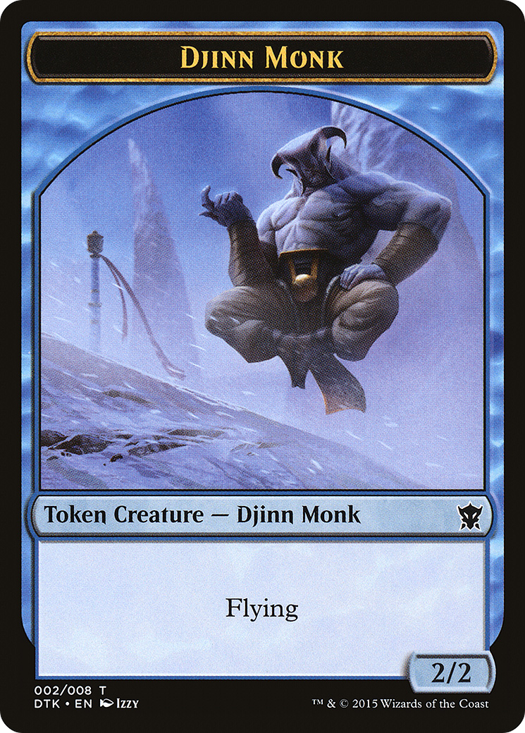 {T} Djinn Monk Token [Dragons of Tarkir Tokens][TDTK 002]