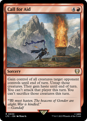 {R} Call for Aid [The Lord of the Rings: Tales of Middle-Earth Commander][LTC 030]