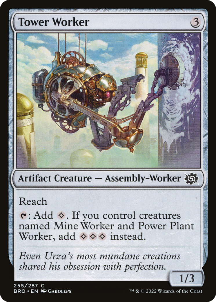{C} Tower Worker [The Brothers' War][BRO 255]