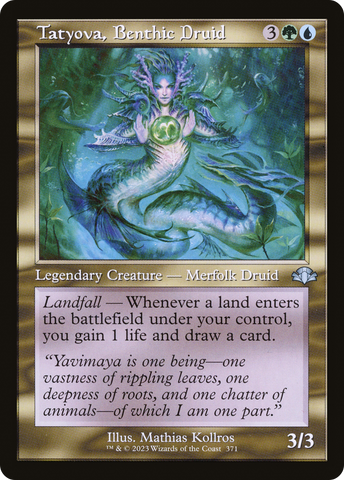 {C} Tatyova, Benthic Druid (Retro) [Dominaria Remastered][DMR 371]