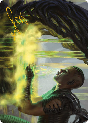 {A} Necrogen Communion Art Card (Gold-Stamped Signature) [Phyrexia: All Will Be One Art Series][GS AONE 021]