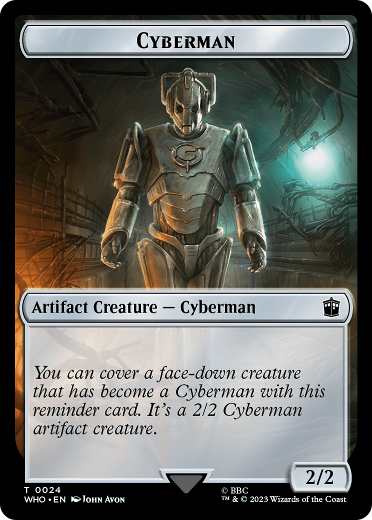 {T} Soldier // Cyberman Double-Sided Token [Doctor Who Tokens][TWHO 8//24]