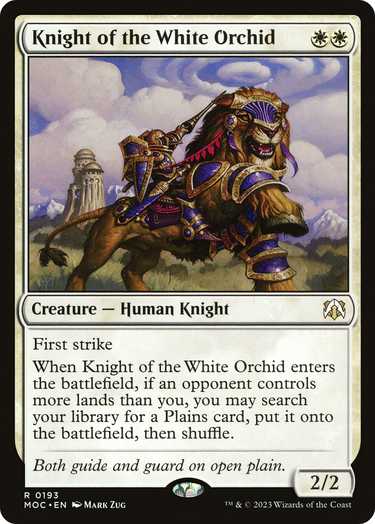 {R} Knight of the White Orchid [March of the Machine Commander][MOC 193]