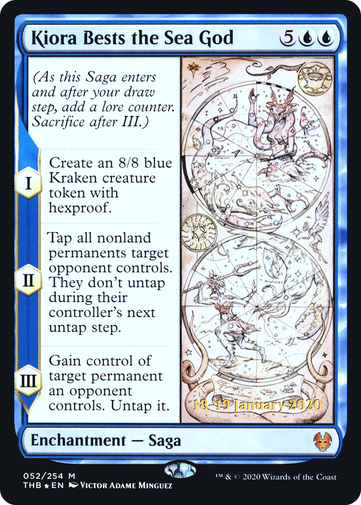 {R} Kiora Bests the Sea God [Theros Beyond Death Prerelease Promos][PR THB 052]