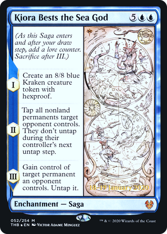 {R} Kiora Bests the Sea God [Theros Beyond Death Prerelease Promos][PR THB 052]